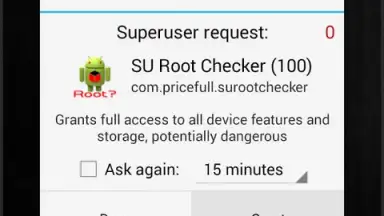 Screenshot von SU Root Checker 7