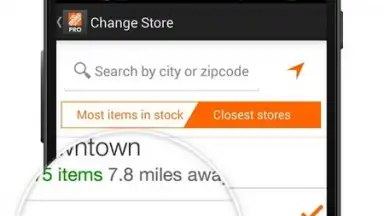 Screenshot von Home Depot 1