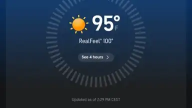 Screenshot von AccuWeather 17