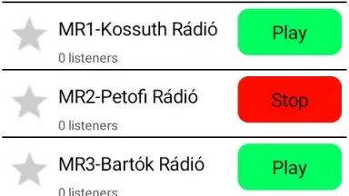 Screenshot von Hungarian Radio Online 2