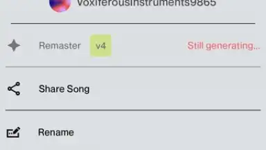 Screenshot von Suno 8