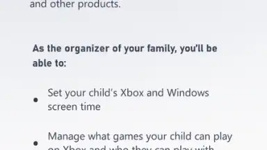 Screenshot von Xbox Family Settings 2