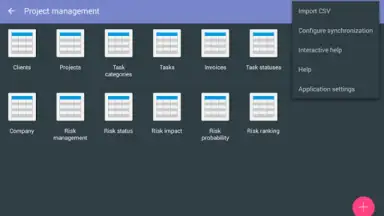 Screenshot von MobiDB Project Management 19