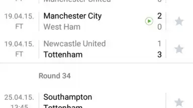 Screenshot von SofaScore 1