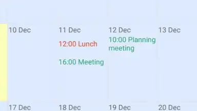 Screenshot von Touch Calendar Free 8
