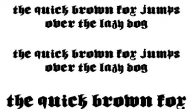 Screenshot von Gothic Fonts 50 5