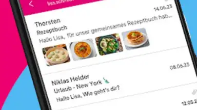 Screenshot von Telekom Mail 7
