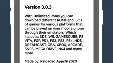 Screenshot von Unlimited Roms 3
