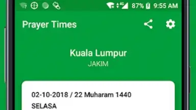 Screenshot von Addin Prayer Times 1
