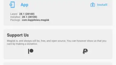Screenshot von Magisk Manager 9