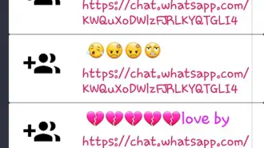 Screenshot von whatsapp group Links 1
