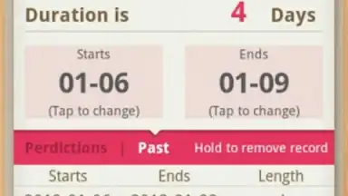 Screenshot von Period Calendar 5