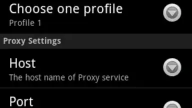 Screenshot von ProxyDroid 3