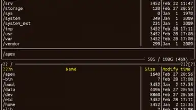 Screenshot von HyperTerm 4