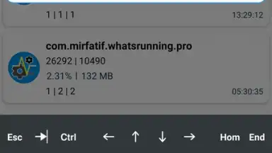 Screenshot von WhatsRunning Demo 7