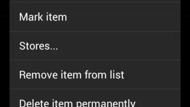Screenshot von OI Shopping list 5