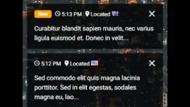 Screenshot von Shuffle Message 1
