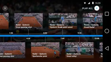 Screenshot von Eurosport Player 10
