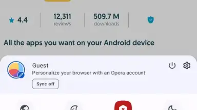 Screenshot von Opera Browser 2