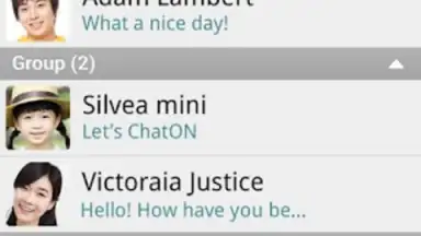 Screenshot von ChatON 2