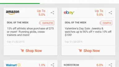 Screenshot von Rakuten Ebates 4