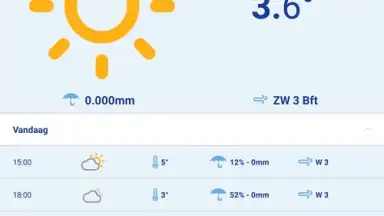 Screenshot von Buienradar 11