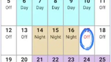Screenshot von Shift Schedule 4