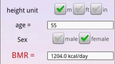 Screenshot von Health Calculator 3