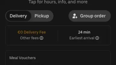 Screenshot von Uber Eats 7
