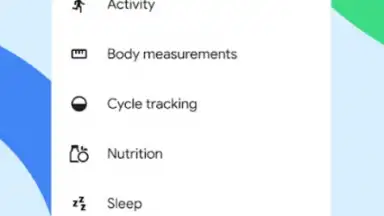 Screenshot von Health Connect 3