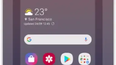 Screenshot von Samsung One UI Home 2