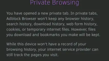 Screenshot von Adblock Browser 5
