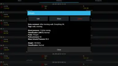 Screenshot von BP Log 10