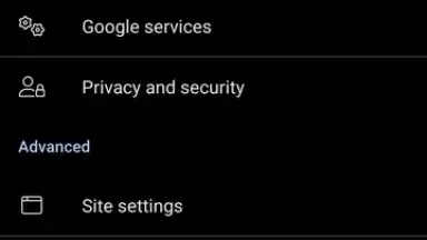 Screenshot von Kiwi Browser 10