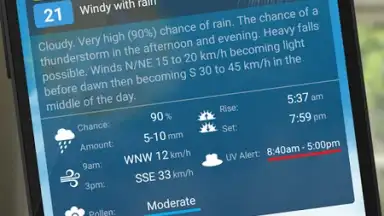 Screenshot von Weatherzone 3