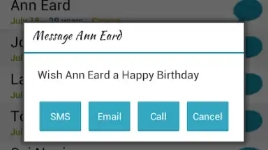 Screenshot von Birthday Calendar Free 5