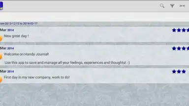 Screenshot von Handy Journal 1