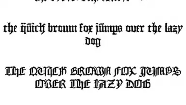 Screenshot von Gothic Fonts 50 7