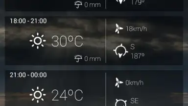 Screenshot von anpWeather 1