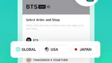 Screenshot von Weverse Shop 14