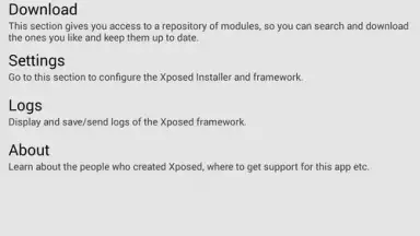 Screenshot von Xposed Installer 6