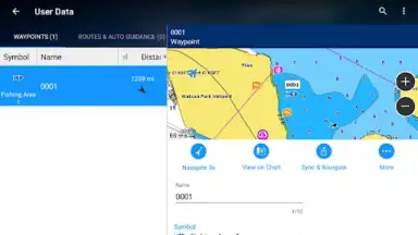 Screenshot von Garmin ActiveCaptain® 1