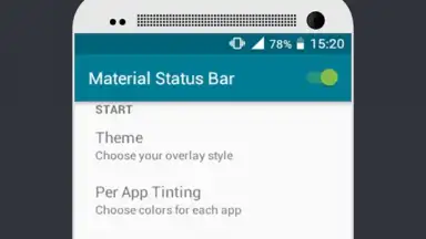 Screenshot von Material Status Bar 4