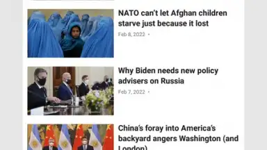 Screenshot von RT News 3