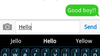 Screenshot von Emoji Keyboard+ Blue theme 2