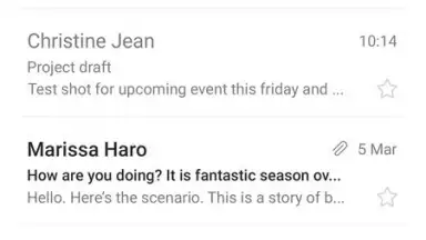 Screenshot von Samsung Email 2