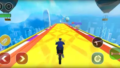 Screenshot von Police Bike Stunts Games 15