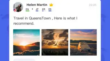 Screenshot von HelloTalk 2