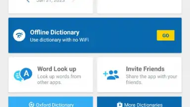 Screenshot von Oxford Dictionary 11