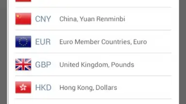 Screenshot von Currency Exchange Rates 2